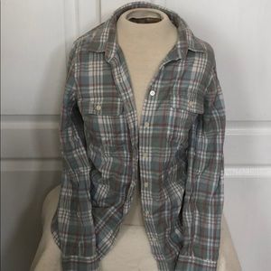 Plaid Button Down Top